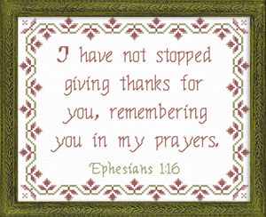 Giving Thanks - Ephesians 1:16